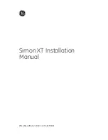 GE SIMON XT Installation Manual предпросмотр