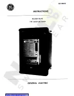 GE SLR12A Instructions Manual preview