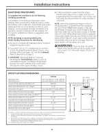 Preview for 12 page of GE SmartWater GNSF35Z Owner'S Manual And Installation Instructions