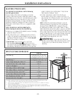 Preview for 13 page of GE SmartWater GXSF18G Owner'S Manual & Installation Instructions