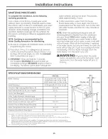 Предварительный просмотр 13 страницы GE SmartWater GXSF18G Owner'S Manual And Installation Instructions