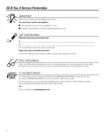 Предварительный просмотр 2 страницы GE SmartWater GXSF27B Owner'S Manual & Installation Instructions