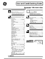 GE Spacemaker 164D2966P143 Use And Care Manual preview