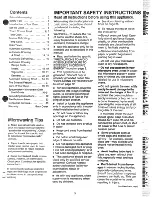 Preview for 3 page of GE Spacemaker 49-4560-1 Use And Care Manual