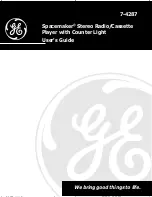 Preview for 1 page of GE Spacemaker 7-4287 User Manual