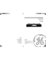Preview for 1 page of GE Spacemaker 7-5330 User Manual