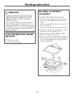 Preview for 19 page of GE Spacemaker DCXH46 Owner'S Manual & Installation Instructions