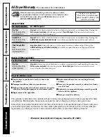 Preview for 24 page of GE Spacemaker DCXH46 Owner'S Manual & Installation Instructions