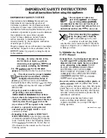 Preview for 3 page of GE Spacemaker DDP1400S Use And Care Manual