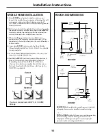 Preview for 15 page of GE Spacemaker DH43 Owner'S Manual And Installation Instructions