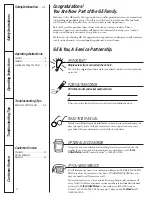 Preview for 2 page of GE Spacemaker DSKP233 Owner'S Manual