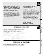 Preview for 5 page of GE Spacemaker DSKP233ET Use And Care Manual