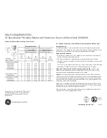 Preview for 2 page of GE Spacemaker DSKS333ECWW Dimensions And Installation Information