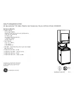 Preview for 3 page of GE Spacemaker DSKS333ECWW Dimensions And Installation Information