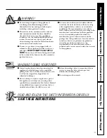 Preview for 5 page of GE Spacemaker DSXH43D Owner'S Manual