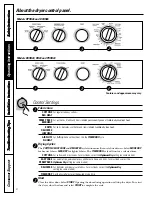 Preview for 6 page of GE Spacemaker DSXH43D Owner'S Manual