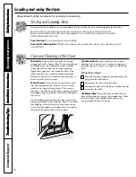 Preview for 8 page of GE Spacemaker DSXH43D Owner'S Manual