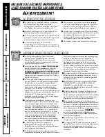 Preview for 30 page of GE Spacemaker DSXH43D Owner'S Manual