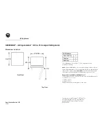 GE Spacemaker GMR06AAPWW Dimension Manual preview