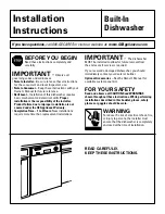 Preview for 2 page of GE Spacemaker GSM1860NSS Installation Instructions Manual