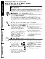 Preview for 2 page of GE Spacemaker GSM2200V Owner'S Manual