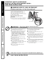 Preview for 4 page of GE Spacemaker GSM2200V Owner'S Manual