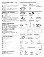 Предварительный просмотр 2 страницы GE Spacemaker GSM2200V00BB Installation Instructions Manual