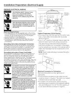 Предварительный просмотр 5 страницы GE Spacemaker GSM2200V00BB Installation Instructions Manual