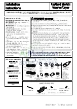 GE Spacemaker GTUP240EMWW Installation Instructions Manual preview