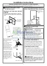 Preview for 4 page of GE Spacemaker GTUP240EMWW Installation Instructions Manual