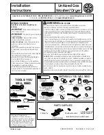 Preview for 1 page of GE Spacemaker GTUP240GMWW Installation Instructions Manual