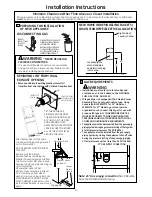 Preview for 4 page of GE Spacemaker GTUP240GMWW Installation Instructions Manual