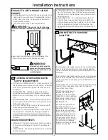 Preview for 10 page of GE Spacemaker GTUP240GMWW Installation Instructions Manual