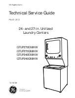 GE Spacemaker GTUP270EMWW Technical Service Manual preview