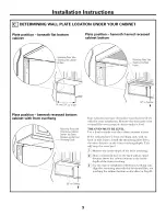 Предварительный просмотр 9 страницы GE Spacemaker HVM1540 Installation Instructions Manual