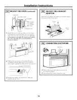 Предварительный просмотр 14 страницы GE Spacemaker HVM1540 Installation Instructions Manual