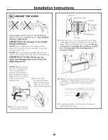 Предварительный просмотр 18 страницы GE Spacemaker HVM1540 Installation Instructions Manual