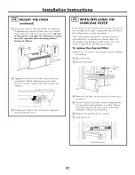 Предварительный просмотр 22 страницы GE Spacemaker HVM1540 Installation Instructions Manual