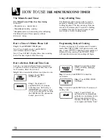 Preview for 10 page of GE Spacemaker II JEM23L Use And Care & Cooking Manual