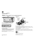 GE Spacemaker II JEM25 Dimension Manual preview