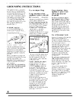 Preview for 32 page of GE Spacemaker II JEM31L Use And Care Manual