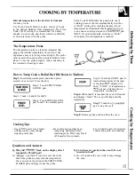 Preview for 15 page of GE Spacemaker II JEM31M Use And Care & Cooking Manual