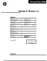 GE Spacemaker III JE660J Use And Care Manual preview