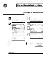 GE Spacemaker III JEM4KWA Use And Care & Cooking Manual preview