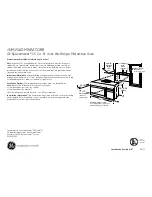 Предварительный просмотр 1 страницы GE Spacemaker JNM1541DM Datasheet