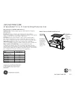 Preview for 2 page of GE Spacemaker JNM1541DP Dimensions And Installation Information