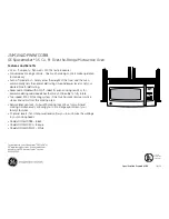 Preview for 3 page of GE Spacemaker JNM1541DP Dimensions And Installation Information