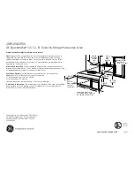 GE Spacemaker JNM1541SPSS Dimensions And Installation Information preview