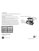 Preview for 2 page of GE Spacemaker JNM1951DR Dimensions And Installation Information