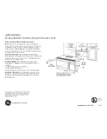 GE Spacemaker JNM1951SRSS Dimensions And Installation Information предпросмотр